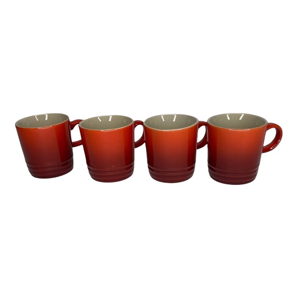 Le Creuset Set of 4 3.5oz Espresso Mug Second Choix - Cerise - Picture 1 of 1